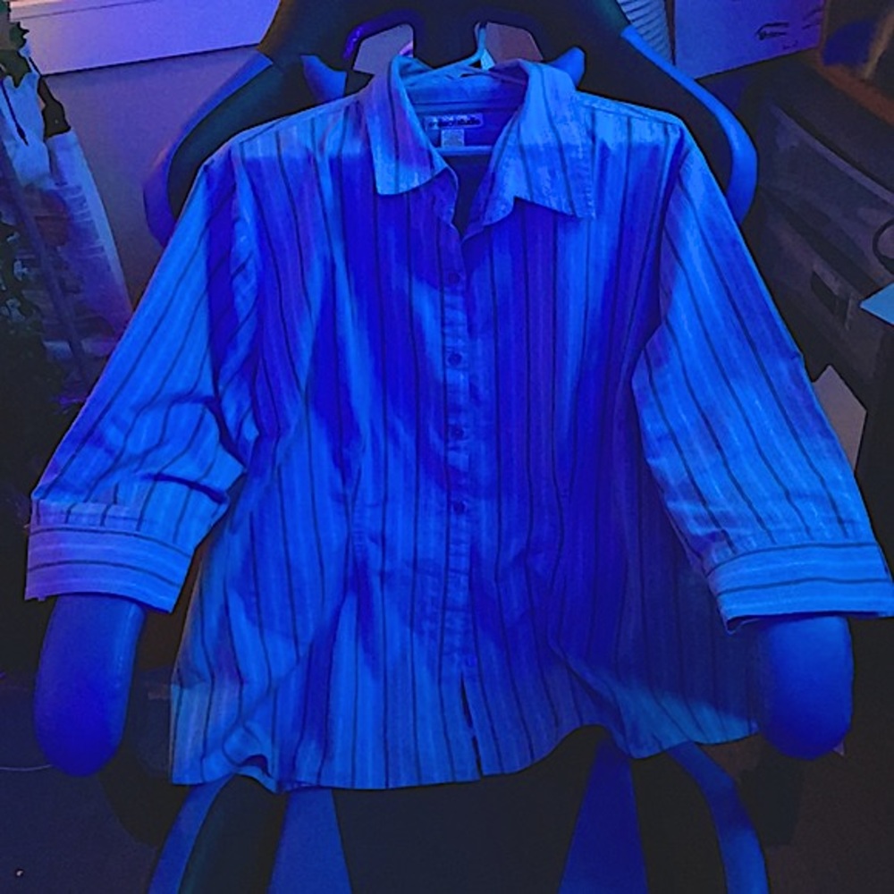 Blue button up